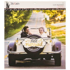 Just Married Car Banner